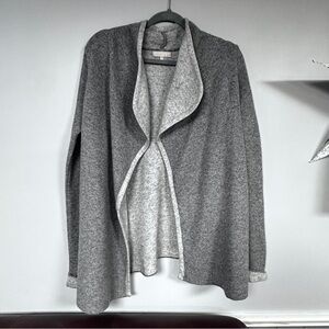 Benedetta B. | Warm Open-Front Cardigan Wool + Viscose + Cashmere, Gray, S